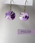 Purple Small Circle Hoop Earrings