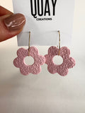 Baby Pink Floral Flower Hoop