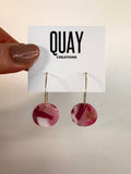 Cherry Swirl Small Circle Hoop Earrings