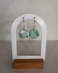 Sea Glass Small Circle Hoop Earrings