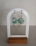 Sea Glass Small Circle Hoop Earrings