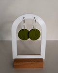 Green Meadow Large Circle Hoop Earrings