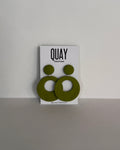 Green Meadow Disco Doughnut Earrings