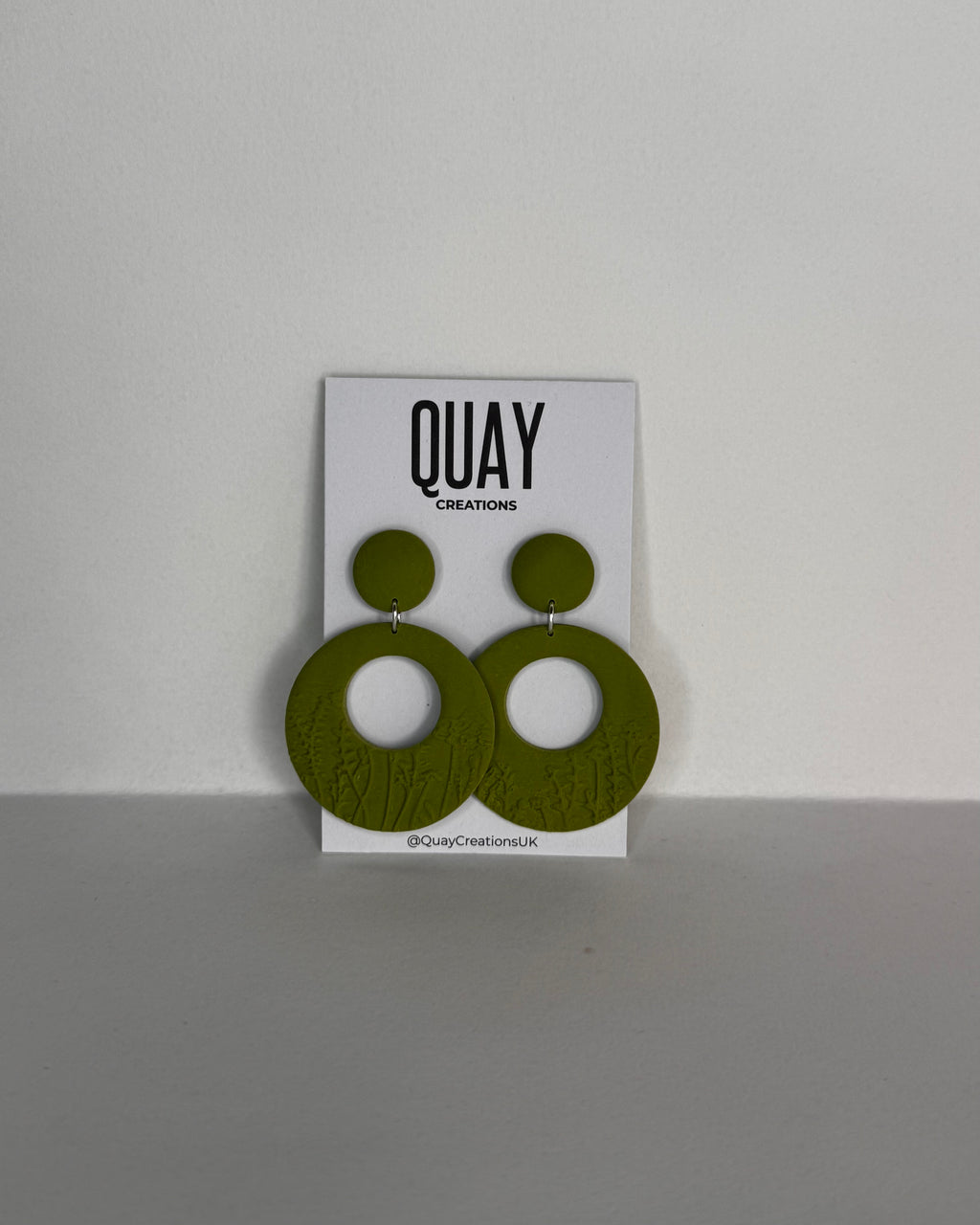 Green Meadow Disco Doughnut Earrings