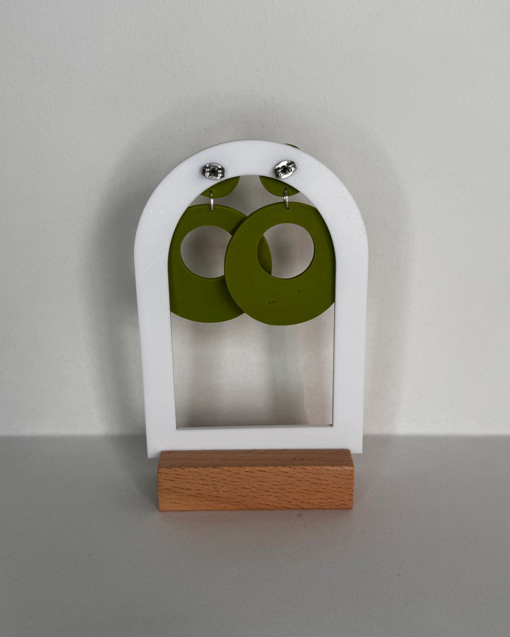 Green Meadow Disco Doughnut Earrings