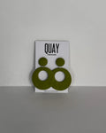 Green Meadow Disco Doughnut Earrings