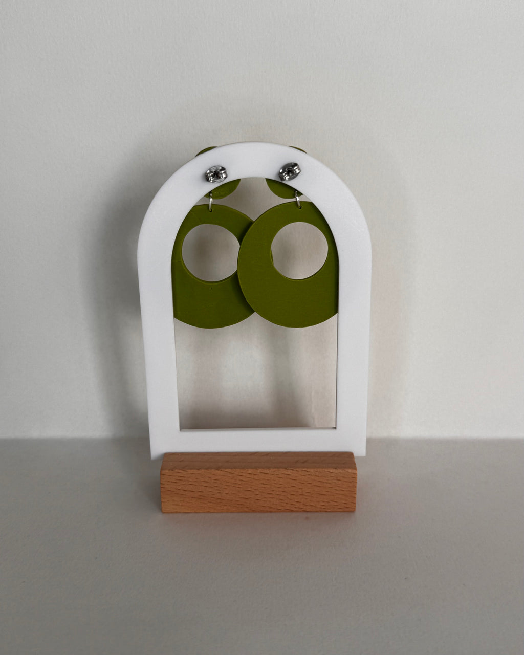 Green Meadow Disco Doughnut Earrings