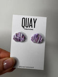 Purple Shell Studs