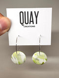 Sea Glass Small Circle Hoop Earrings